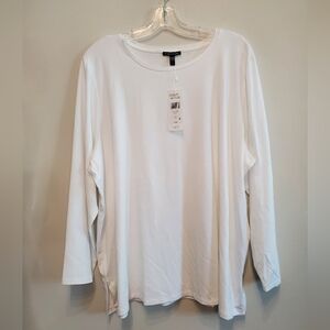 67. NWT - Eileen Fisher Long Sleeve Crew Neck Top - Size 3X